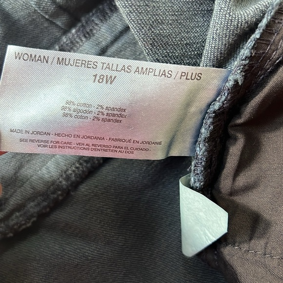 Code Bleu Plus Size Long Wide Leg Stretch Denim Jeans - Picture 8 of 10